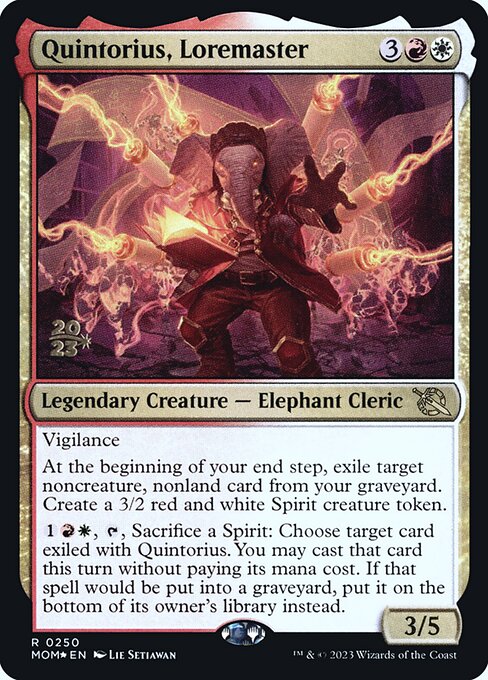 Quintorius, Loremaster (March of the Machine Promos)